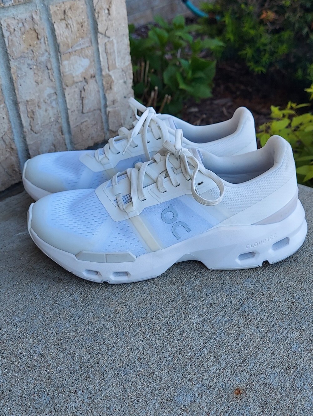 On Running Women's White Cloudnova Lightweight Sneakers
